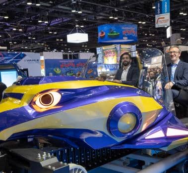 Falcon's Flight coaster from Intamin and Quiddiya Investment Group at IAAPA Expo 2023